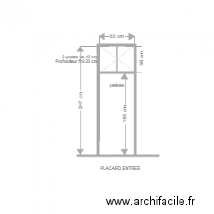 placard entrée olivier Eglem. Plan de 0 pièce et 0 m2