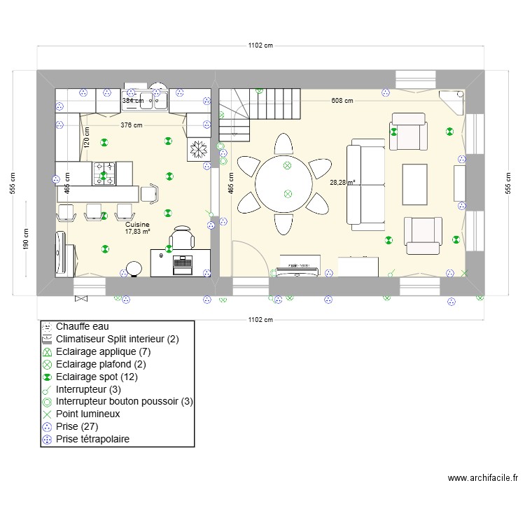 GRECE - CUISINE NEW - V2 - ELEC. Plan de 0 pièce et 0 m2