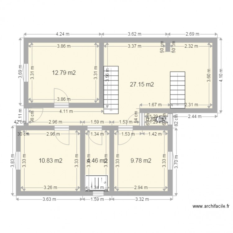 etage thouare. Plan de 0 pièce et 0 m2