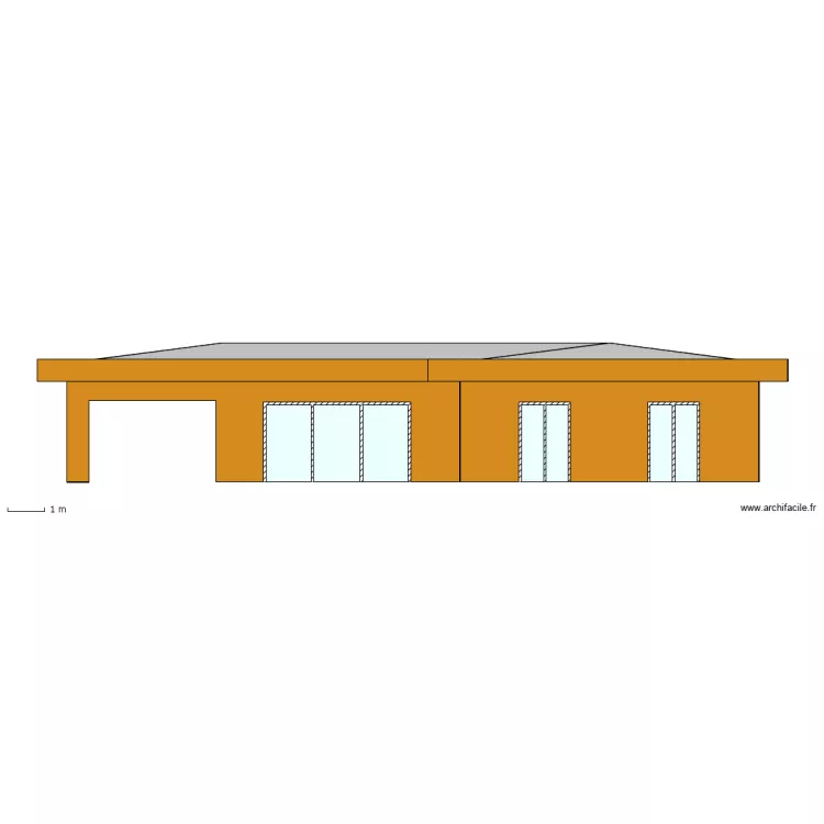 Fa&ccedil;ade SUD. Plan de 
