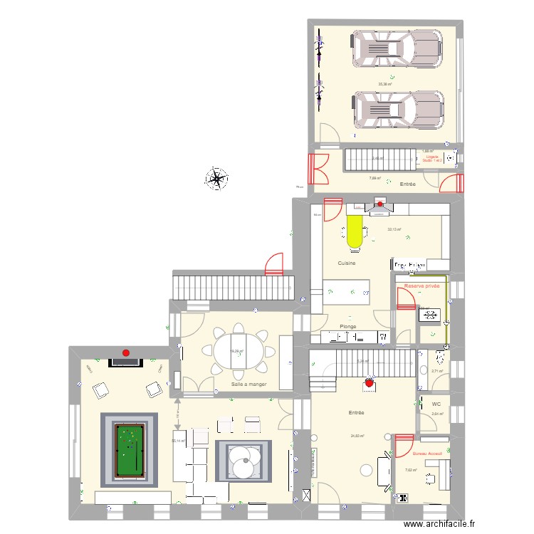 RC Matosinhos essai location tourisme . Plan de 13 pièces et 205 m2