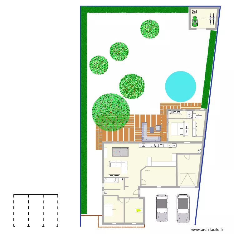 Projet maison. Plan de 
