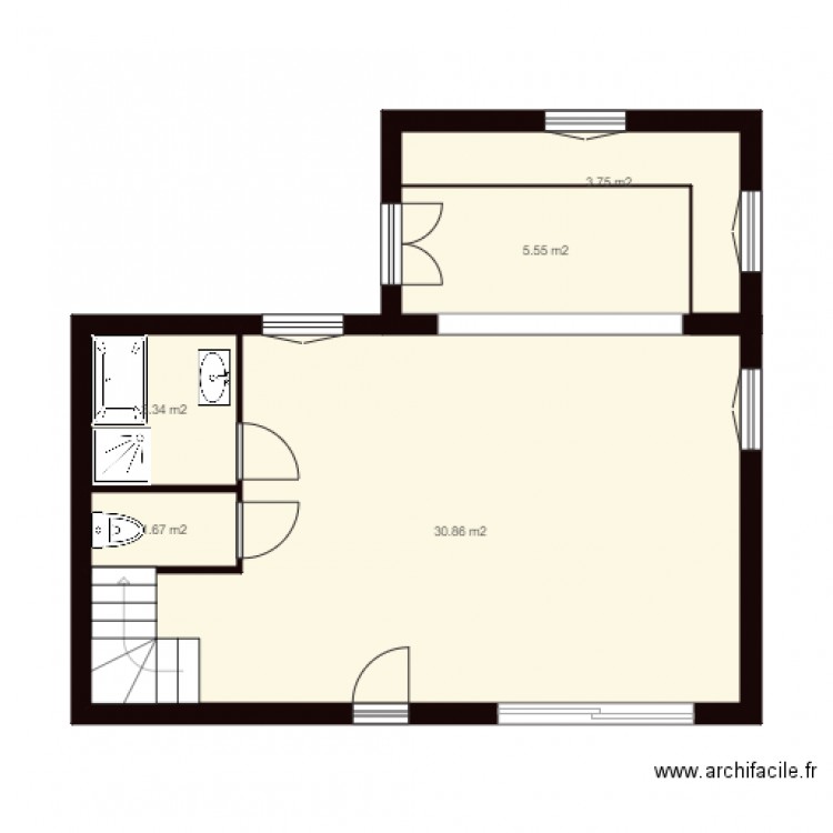 LE GUENNAN. Plan de 0 pièce et 0 m2