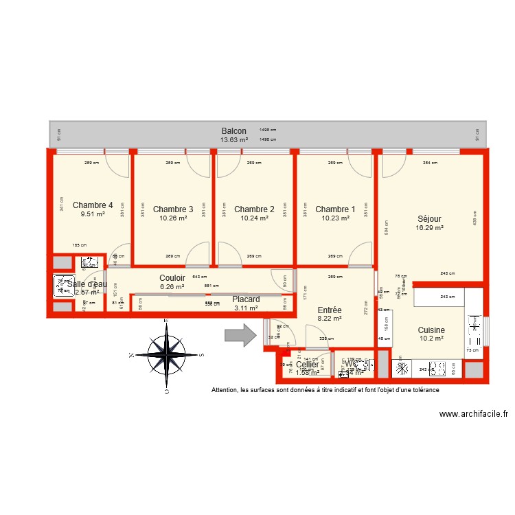 BI 5288 côté. Plan de 0 pièce et 0 m2