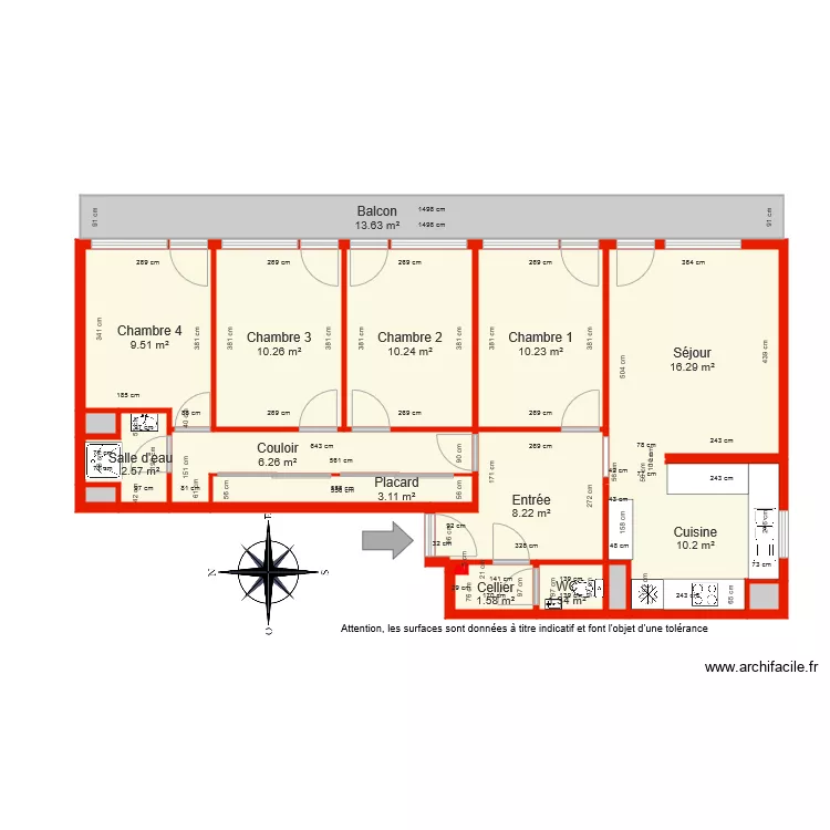 BI 5288 c&ocirc;t&eacute;. Plan de 