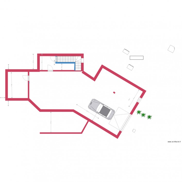 Villa réalisation projet15 sous sol. Plan de 0 pièce et 0 m2