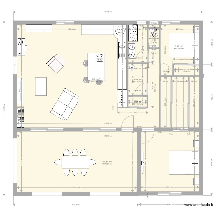 maison var 1. Plan de 0 pièce et 0 m2