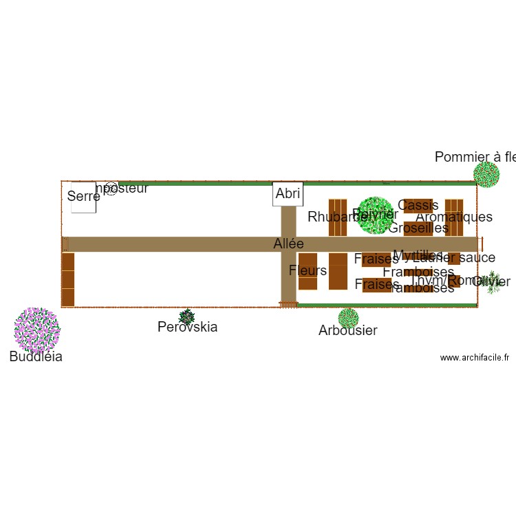 Jardin Potager. Plan de 0 pièce et 0 m2