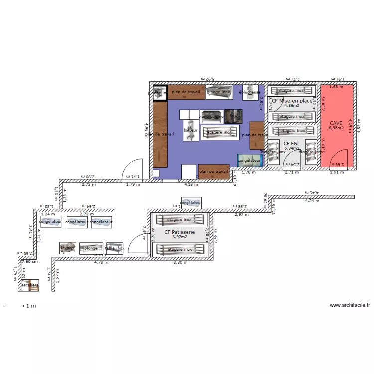 cuisine express. Plan de 