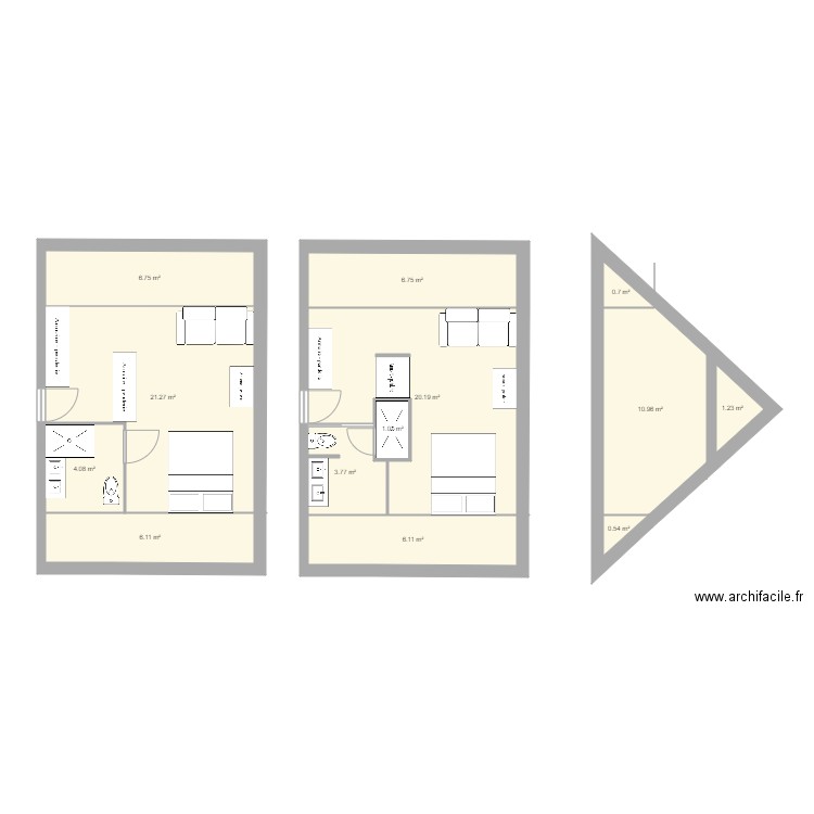 garage aménagé avec buanderie. Plan de 0 pièce et 0 m2