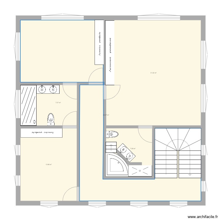 loft. Plan de 0 pièce et 0 m2