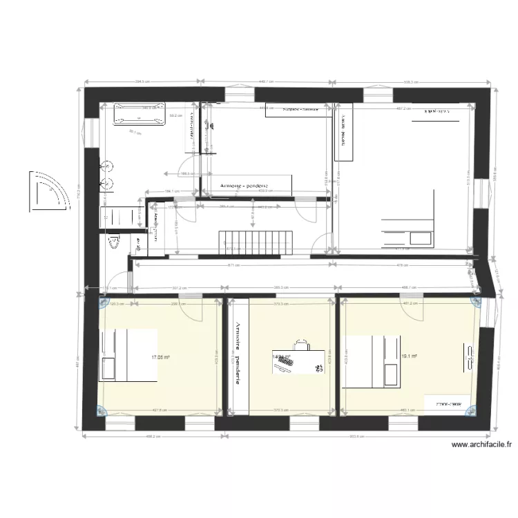 &eacute;tage 6 avril 2017. Plan de 