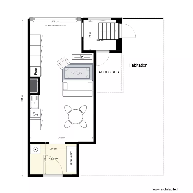 SCHLUTH CAMIF FAMECK  AMENAGEMENT GARAGE . Plan de 