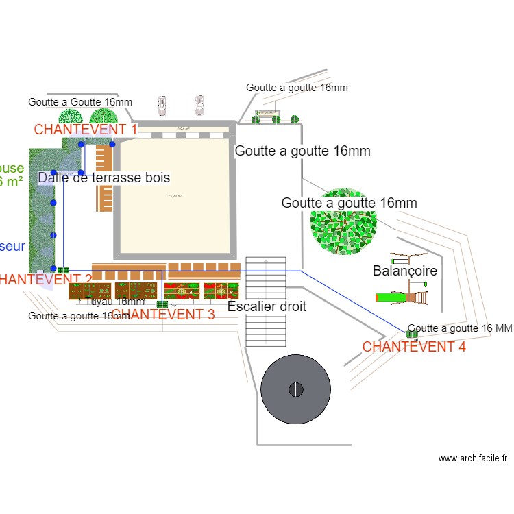 Arrosage Valberg. Plan de 0 pièce et 0 m2