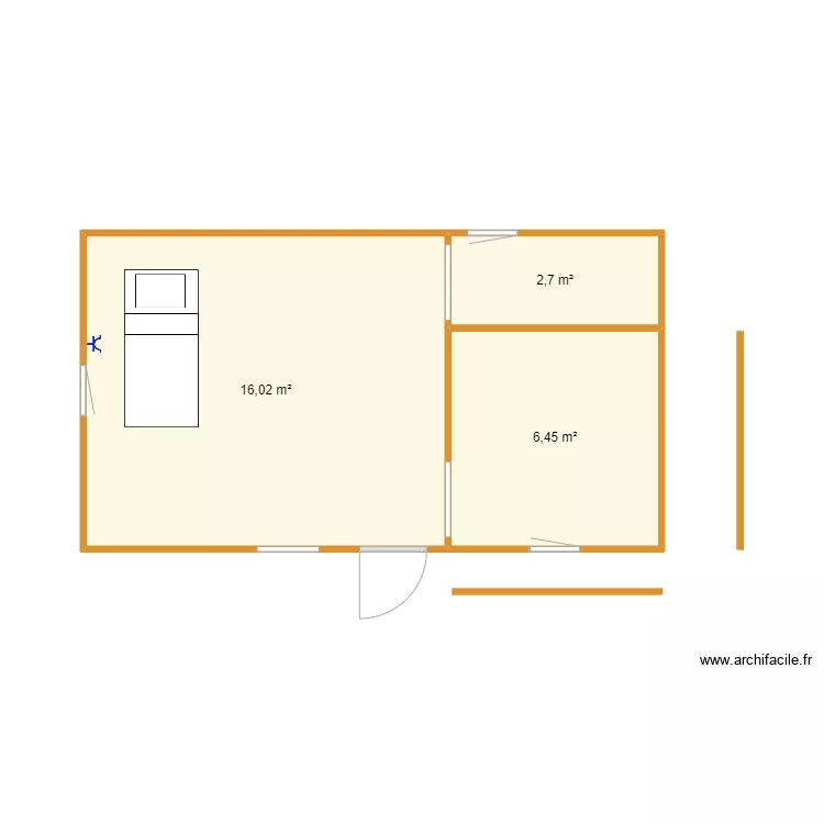 Chalet 25m2 2. Plan de 
