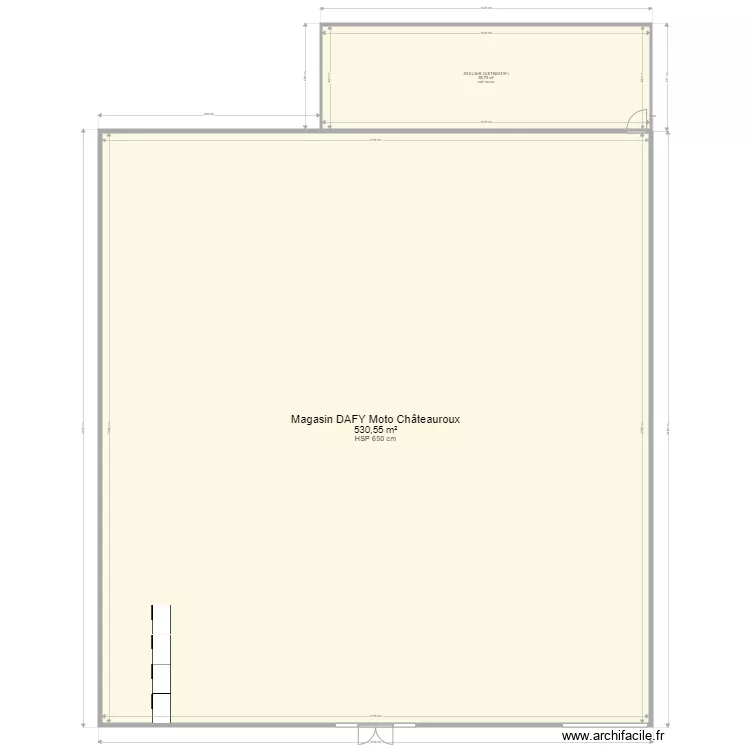 DAFY MOTO CHATEAUROUX. Plan de 