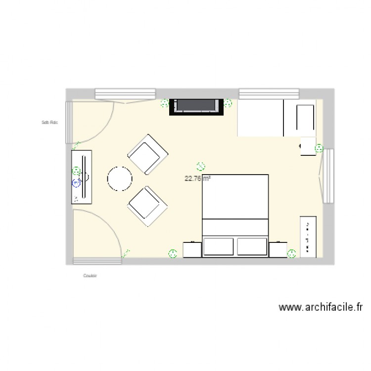 Chb RDC. Plan de 0 pièce et 0 m2