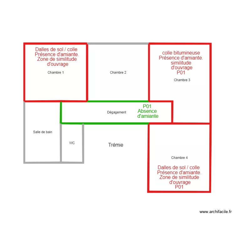 etage rosny. Plan de 