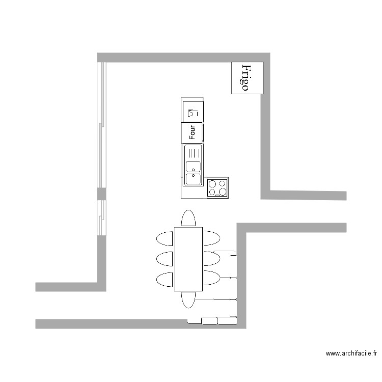 plan cuisine 1. Plan de 0 pièce et 0 m2