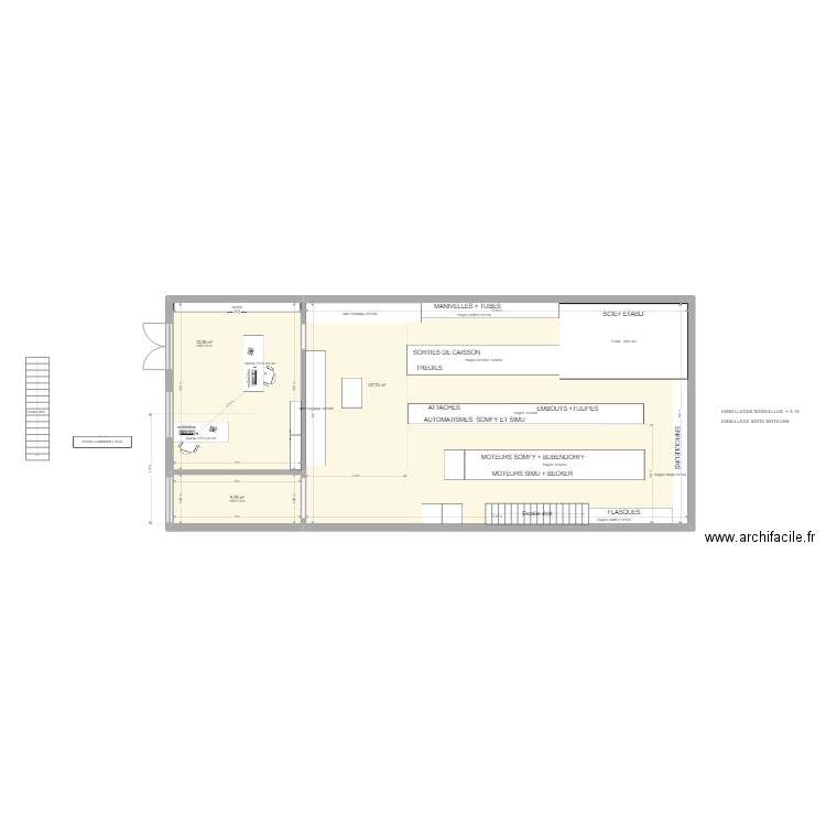 PLan sequestre 0712. Plan de 5 pièces et 211 m2