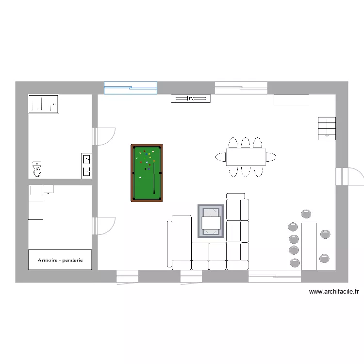 sallon grange. Plan de sallon grange. Plan de