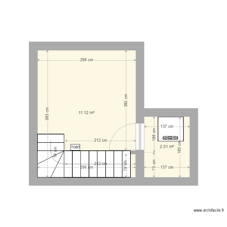 Cave. Plan de 0 pièce et 0 m2