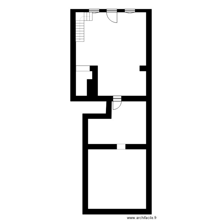 KASTENAS rdc arriere. Plan de 7 pièces et 135 m2