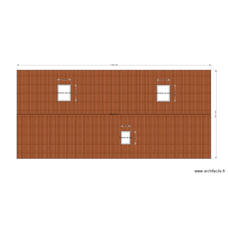 Toiture. Plan de 0 pièce et 0 m2