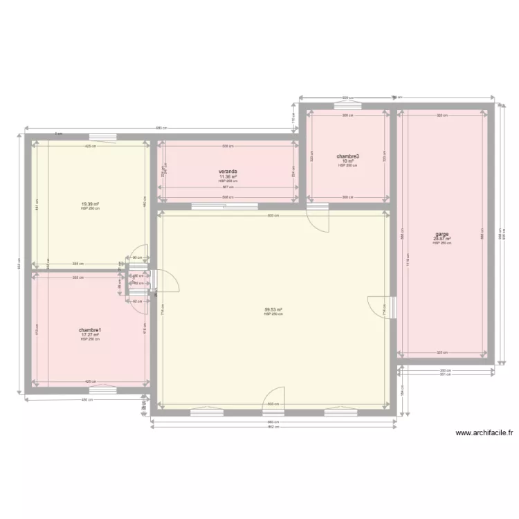 plan de masse 1 garage veranda. Plan de 