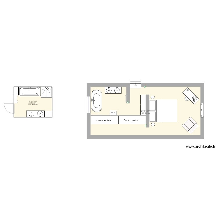 chambre parentale 2. Plan de 0 pièce et 0 m2