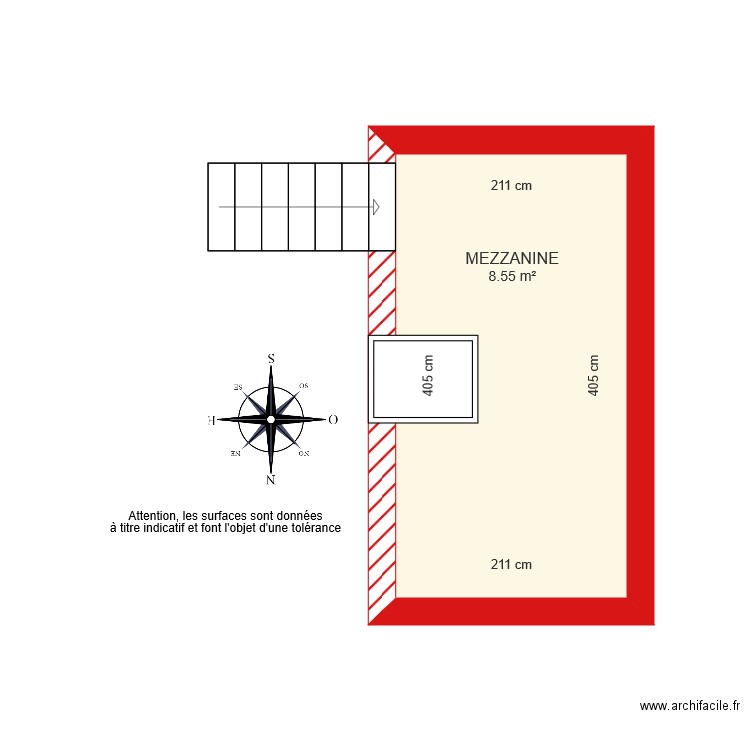 BI 5725 Mezzanine cotée. Plan de 0 pièce et 0 m2