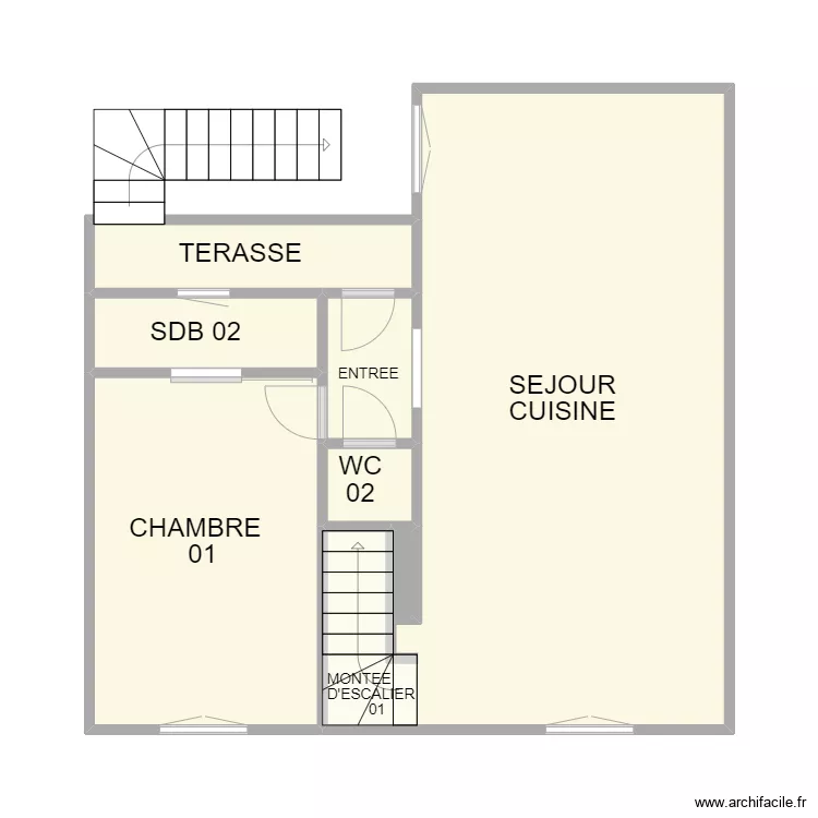 ETAGE 01 BRIGNON. Plan de 