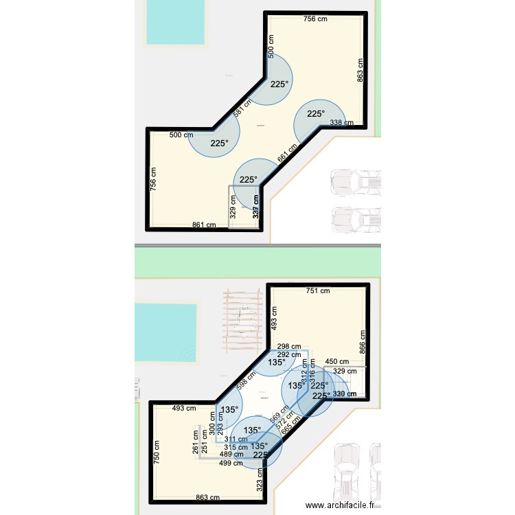 chez Issa V 2V8. Plan de 21 pièces et 1831 m2