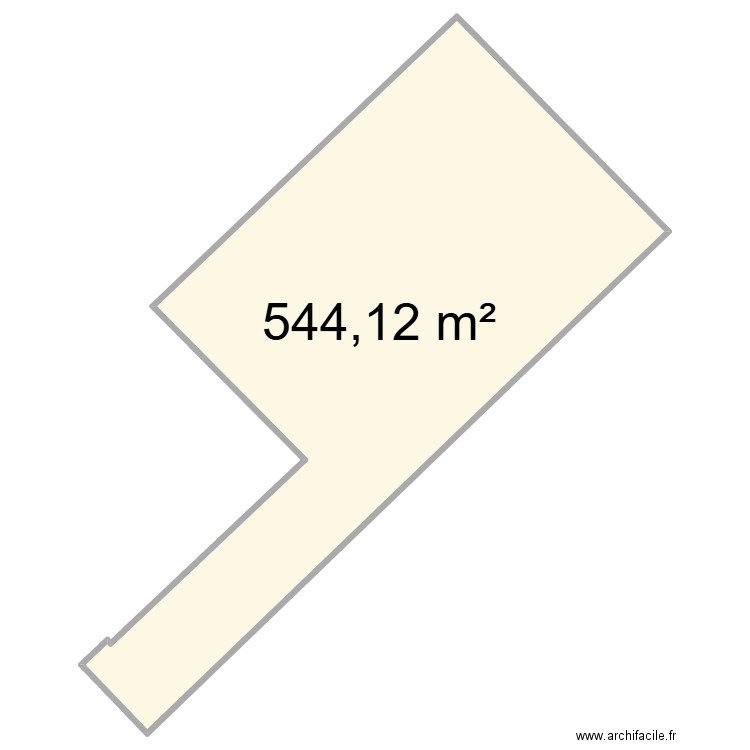 plan hangar v2. Plan de 1 pièce et 544 m2