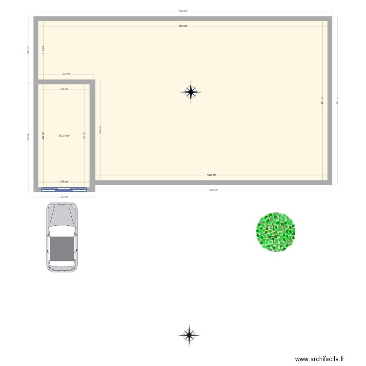 DP2 - PLAN DE MASSE + PROJET. Plan de 0 pièce et 0 m2