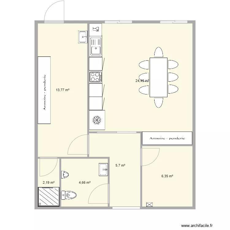 Back office. Plan de 
