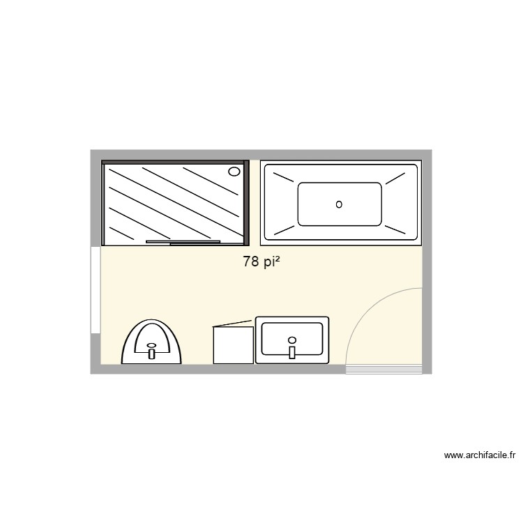 salle de bain 21. Plan de 0 pièce et 0 m2