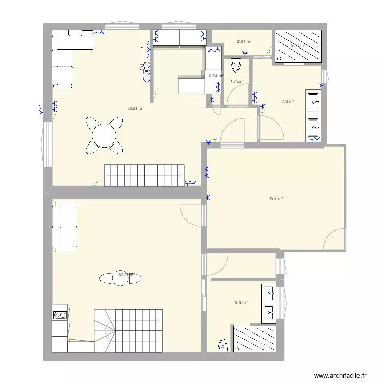 K ET N 2 nic mag 1etage definif 4 validé dernier prise+inter. Plan de K ET N 2 nic mag 1etage definif 4 validé dernier prise+inter. Plan de
