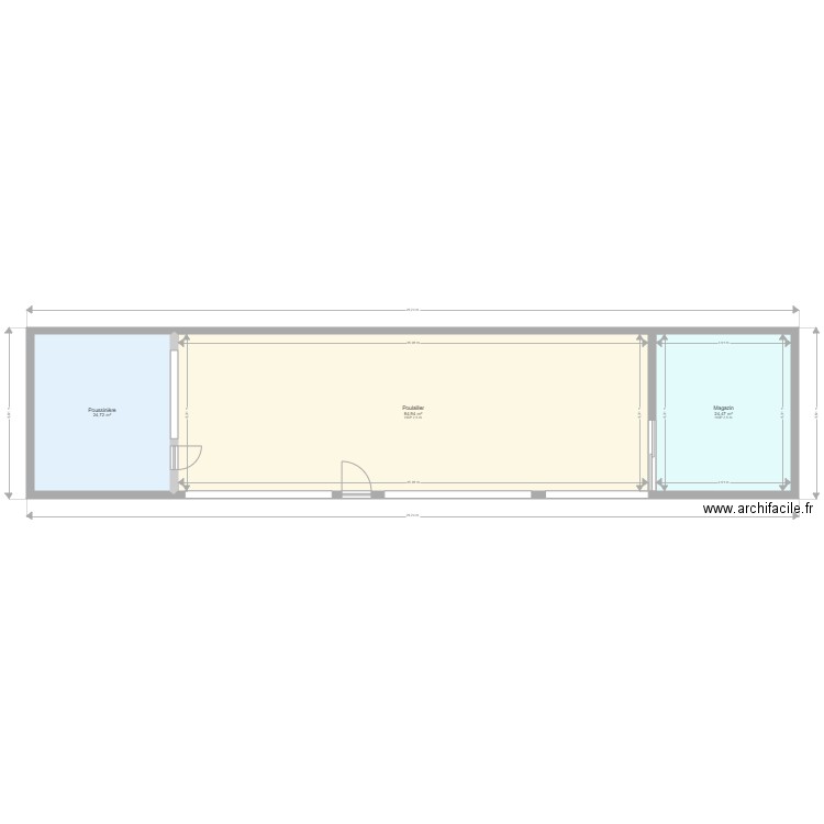 Hangar poulailler. Plan de 0 pièce et 0 m2
