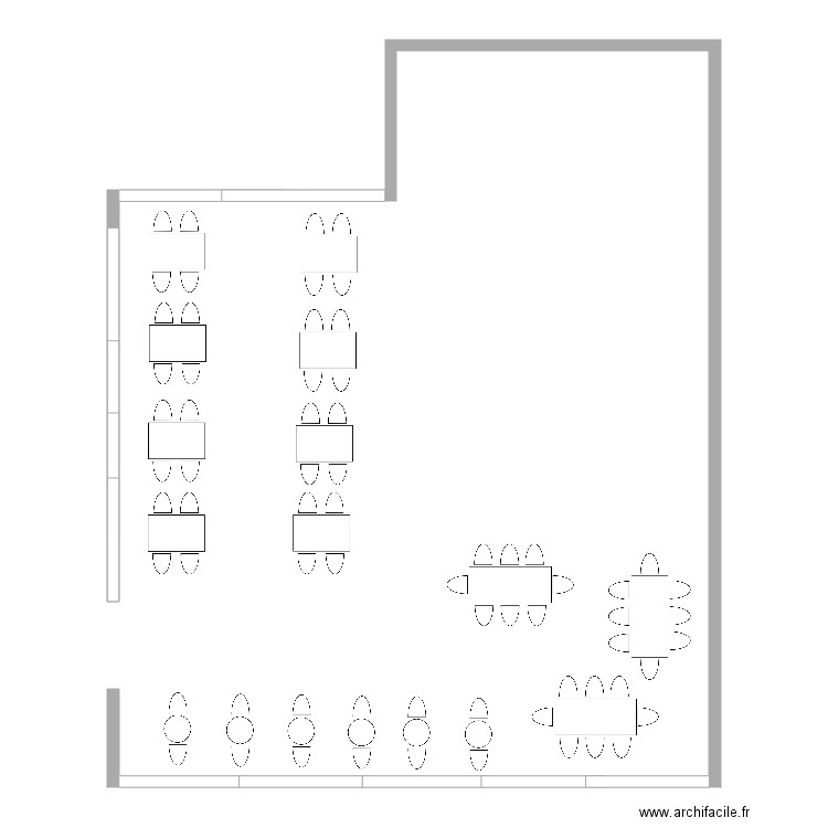 restaurant future. Plan de 0 pièce et 0 m2