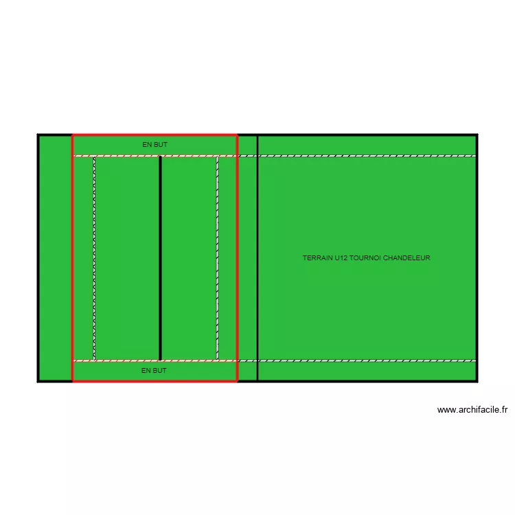 terrain tournoi. Plan de terrain tournoi. Plan de
