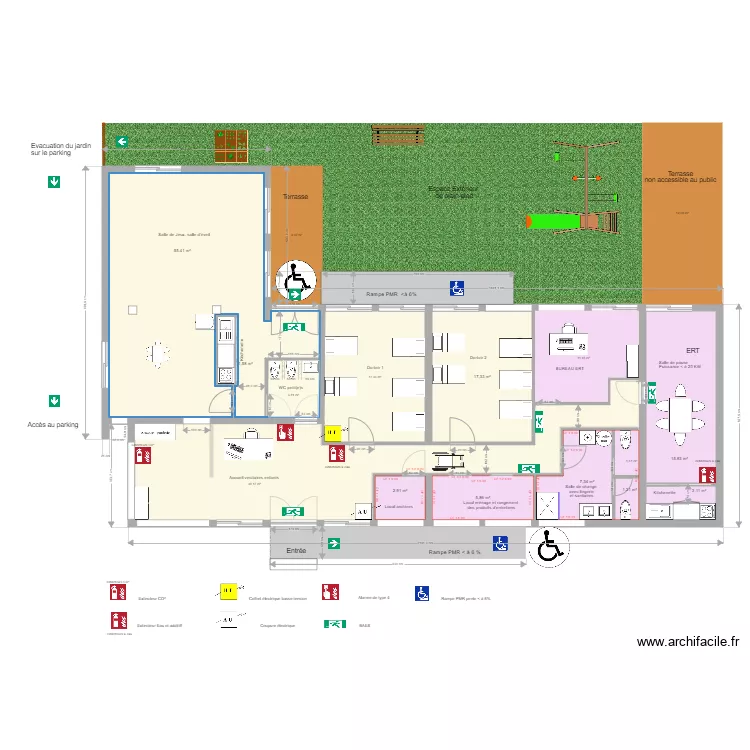 cr&egrave;che aubi&egrave;re 7. Plan de 