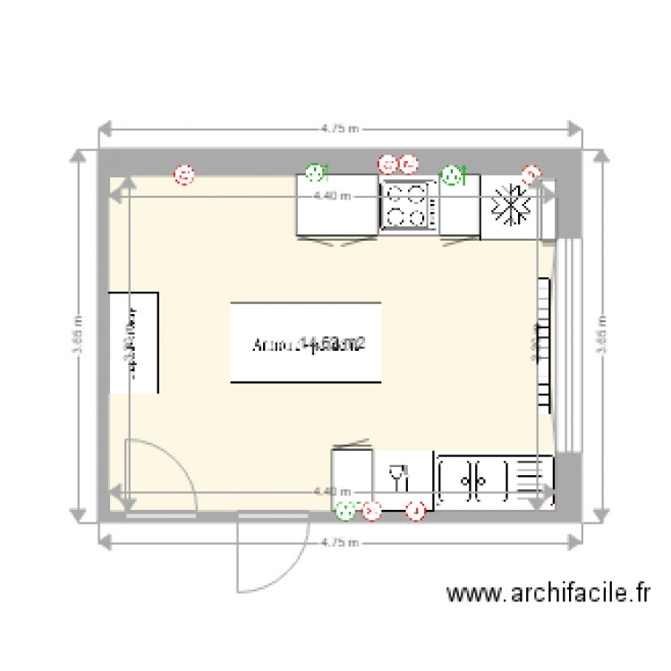 CUISINE SEBASTIEN ANNE ter. Plan de 0 pièce et 0 m2