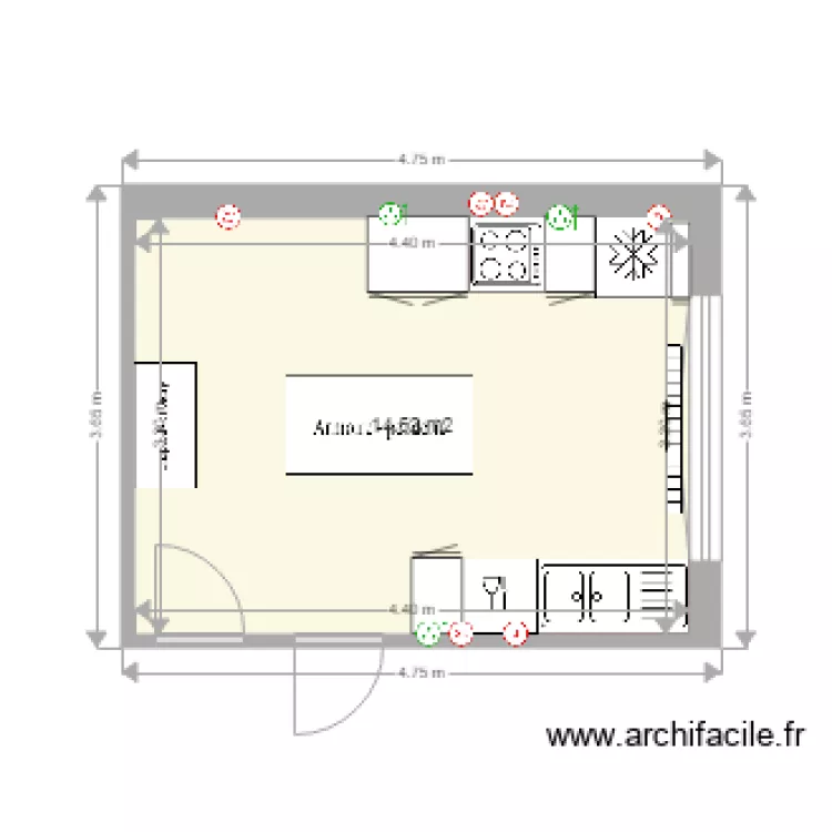 CUISINE SEBASTIEN ANNE ter. Plan de 