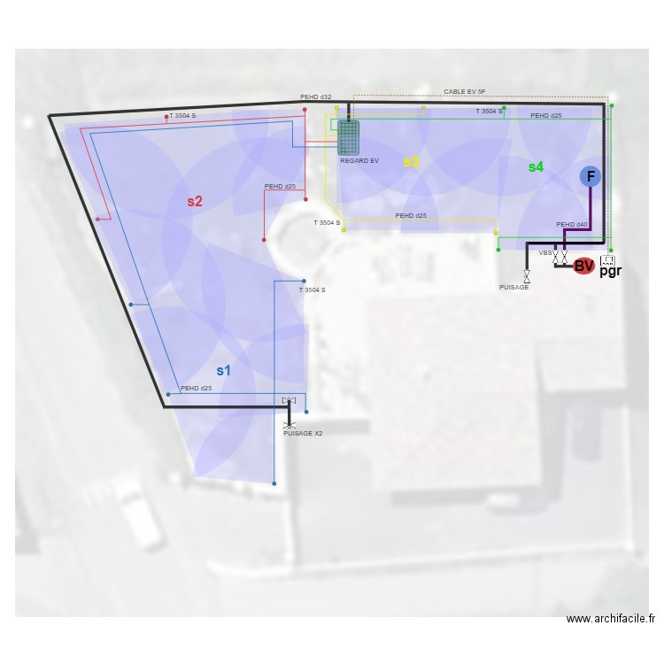 sauzeau. Plan de 0 pièce et 0 m2