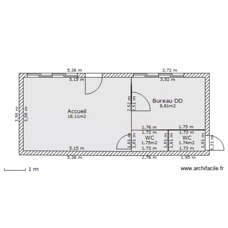 BUREAUX ACTUELS. Plan de 