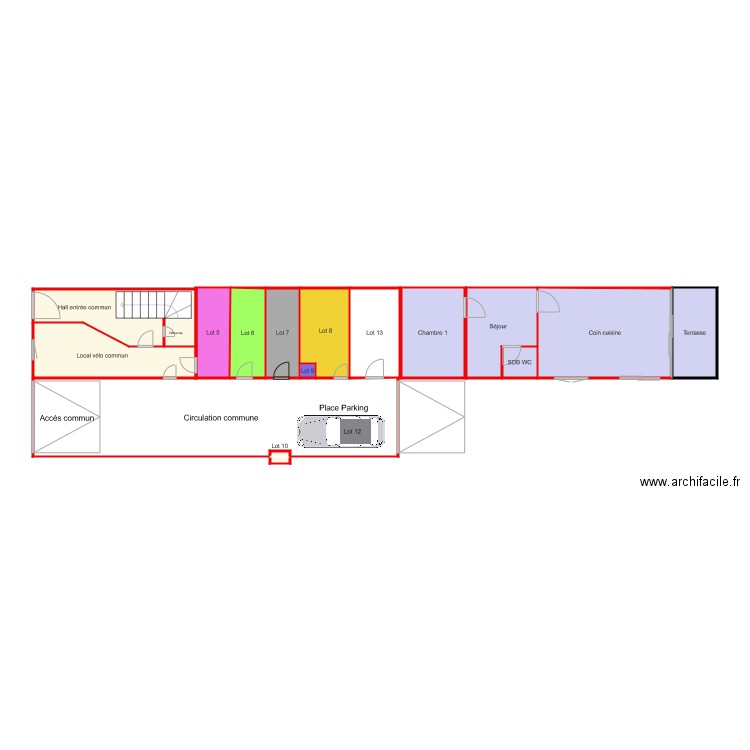 rez de chaussé pousssy v4. Plan de 0 pièce et 0 m2