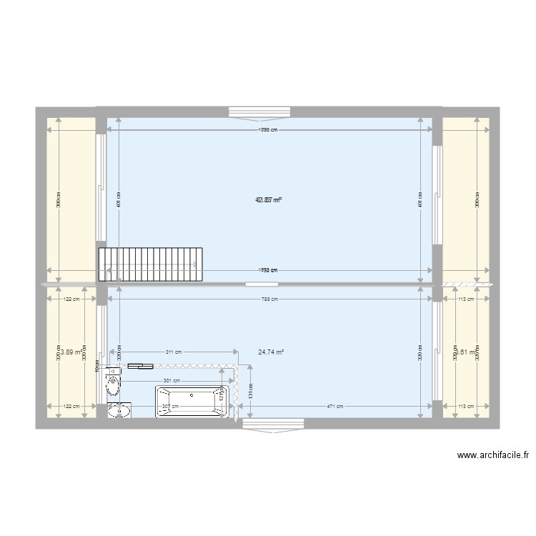 etage renovation. Plan de 0 pièce et 0 m2