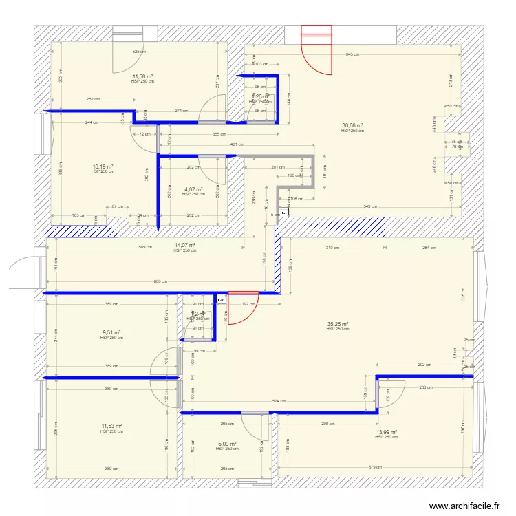 GOSNE RDC. Plan de 