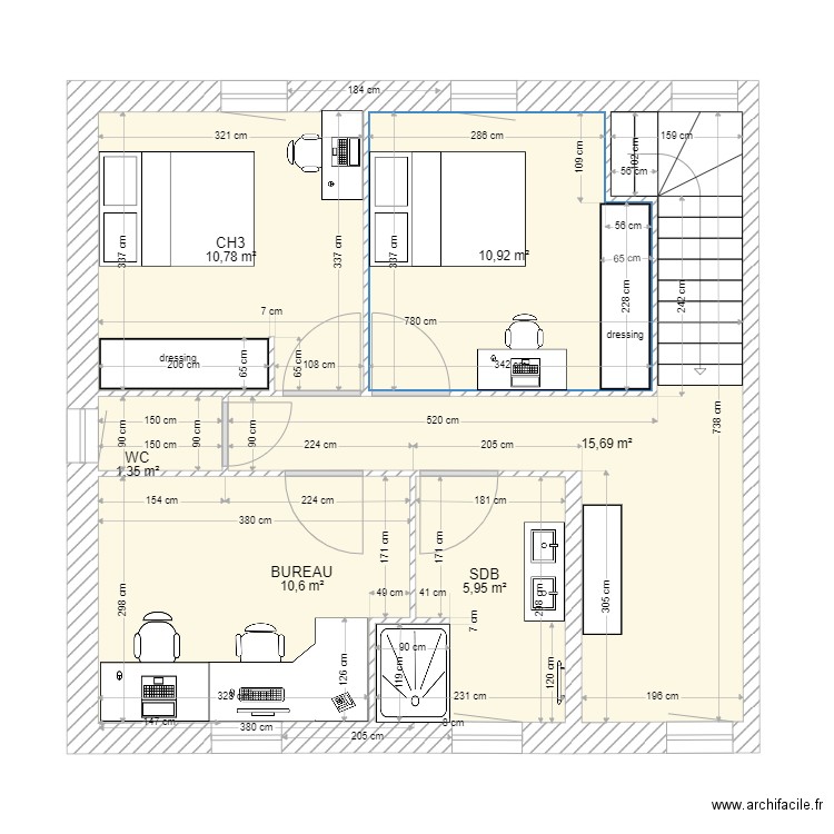 etage 2. Plan de 0 pièce et 0 m2